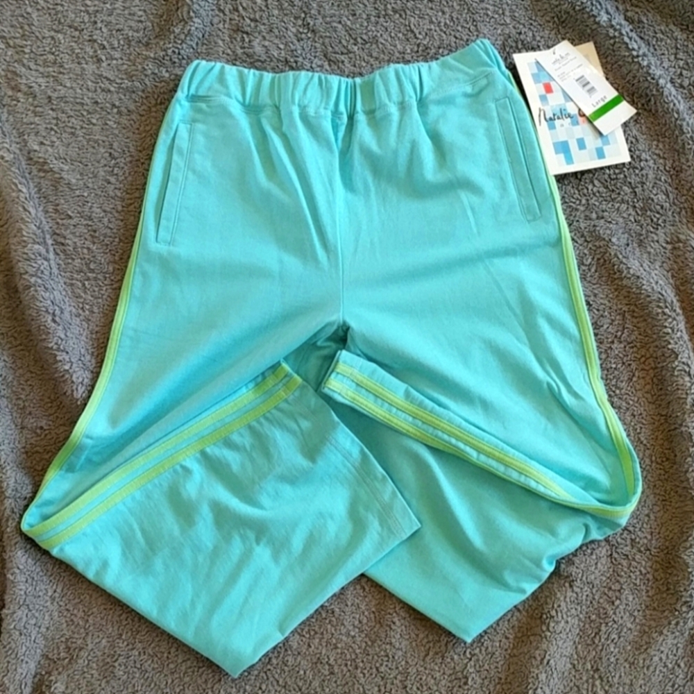 *LOWEST* NWT natalie & me active cotton joggers, L
